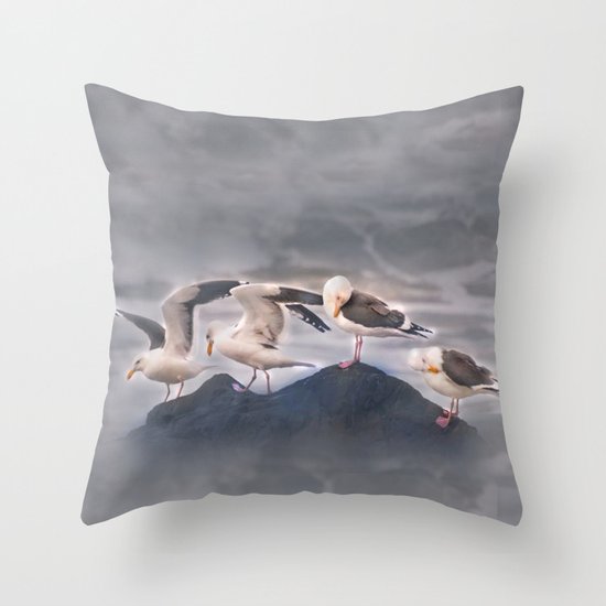 Rock Quartet Throw Pillow