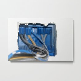 Wire Box Metal Print | Skill, House, Outlet, Copper, Switch, Home, Curated, Electrical, Power, Electricity 