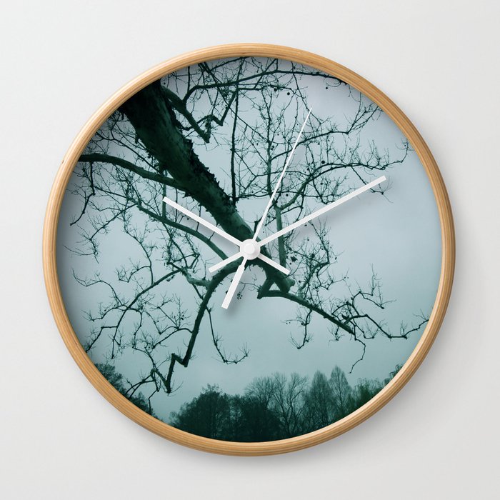 Gray Skies Wall Clock