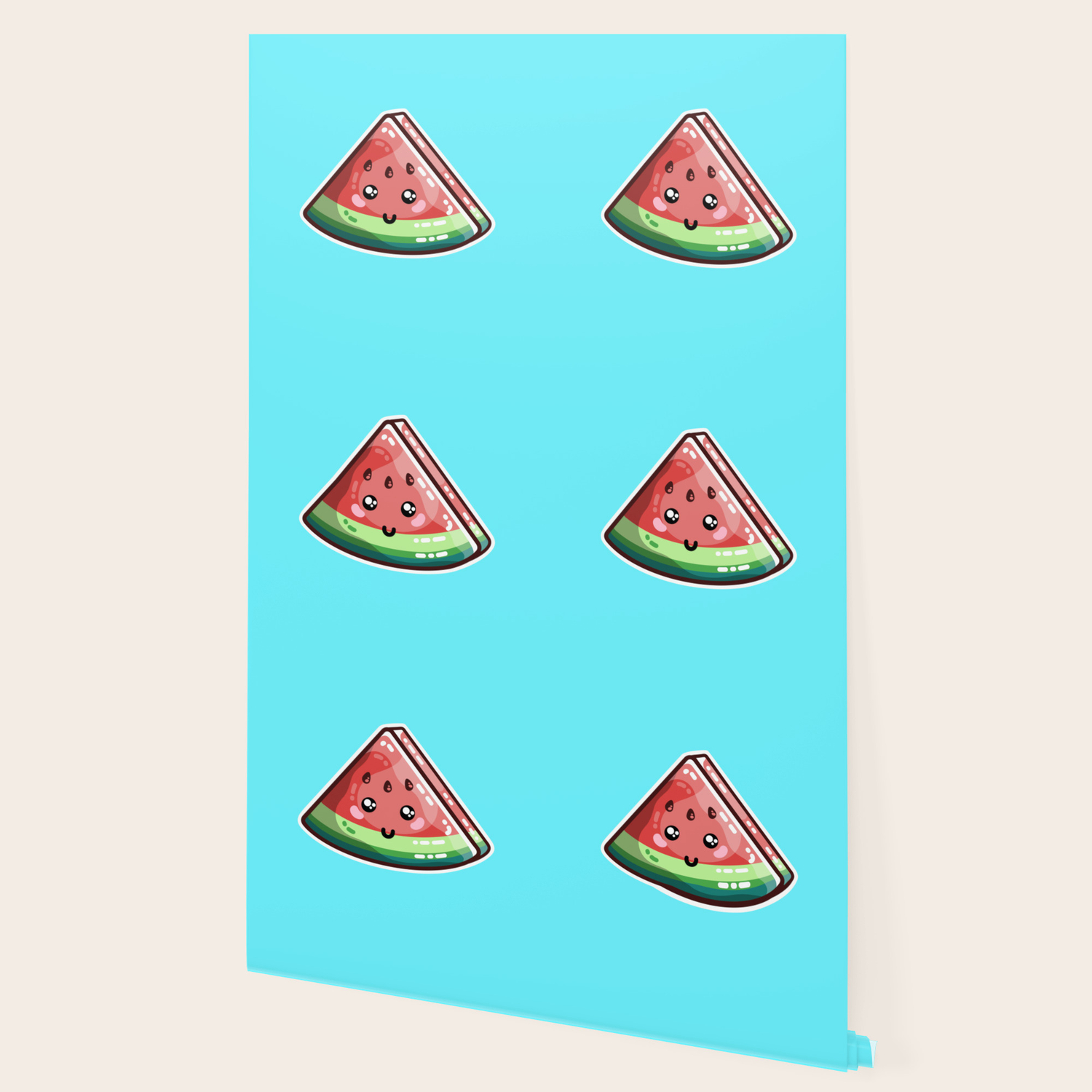 Kawaii Cute Watermelon Piece Wallpaper By Fionareeves Society6