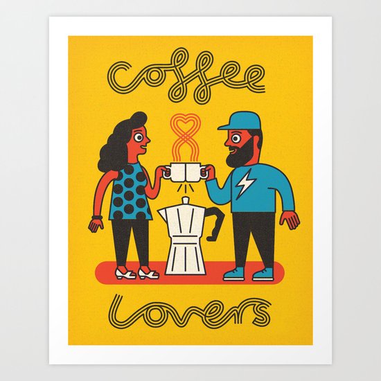 Coffee Lovers Art Print