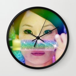 ORen Ishii Rainbow Katana Wall Clock