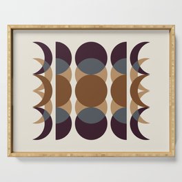 Moon Phases Abstract XV Serving Tray