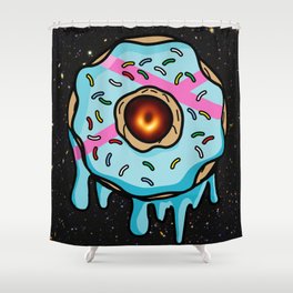 Black Hole Doughnut! Shower Curtain