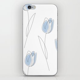 Blue Tulip iPhone Skin