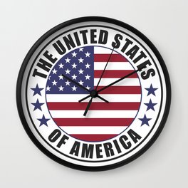 The United States of America - USA Wall Clock