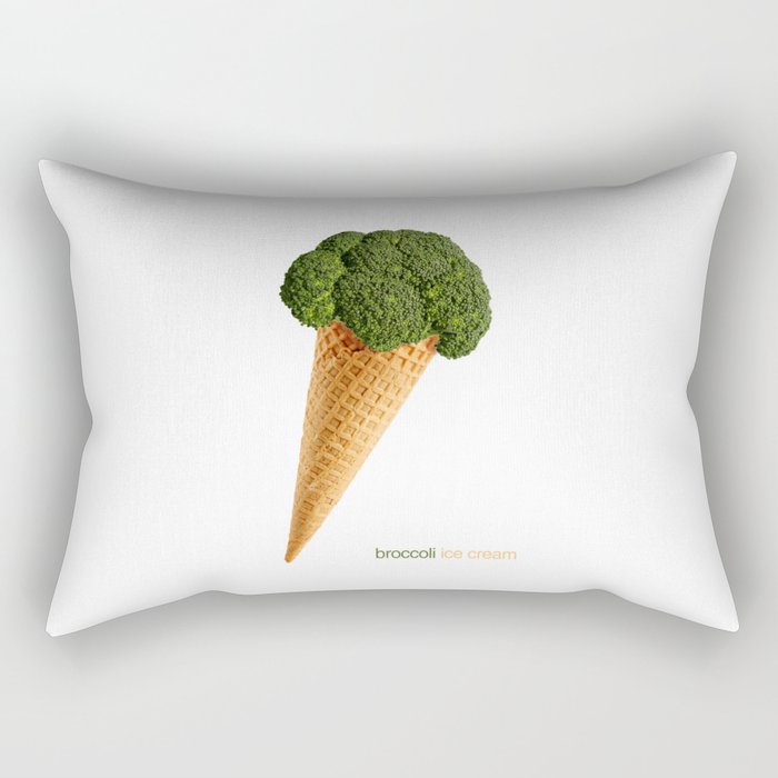 broccoli ice cream Rectangular Pillow