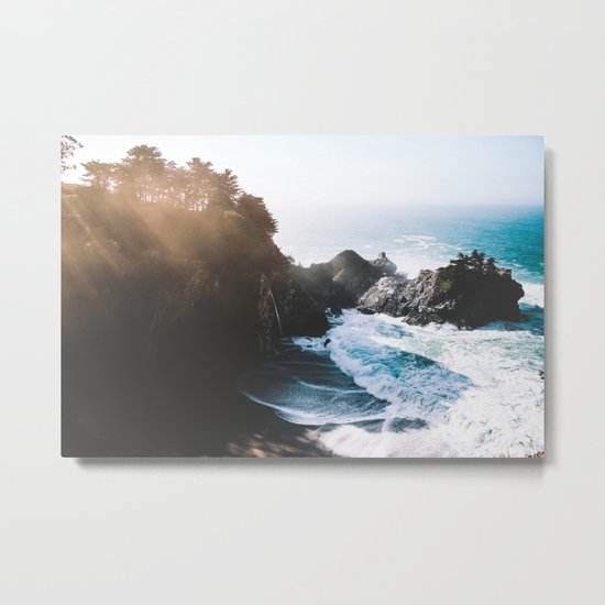 ocean falaise Metal Print