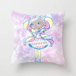 Cute Kawaii Marsha Mello Shopkins Shoppies Doll Art Throw Pillow