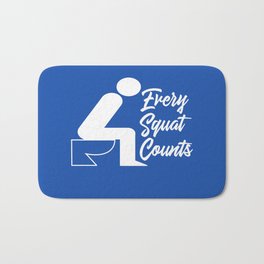 Every Squat Counts Bath Mat