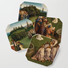 Jan van Eyck - Adoration of the Lamb from the Ghent Altarpiece Coaster