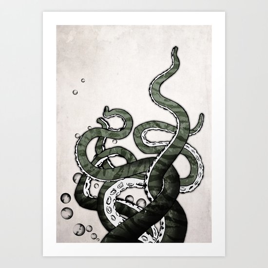 Octopus Tentacles Art Print