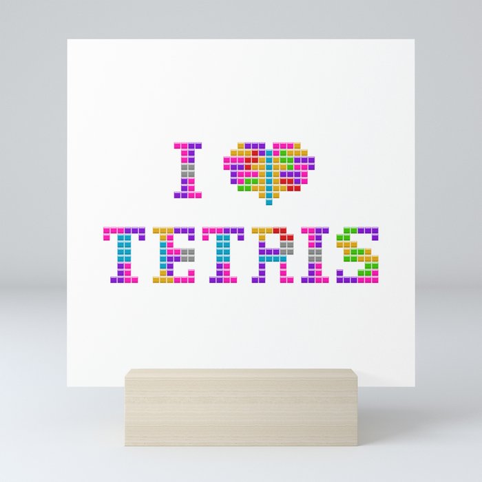 I <3 Tetris Mini Art Print