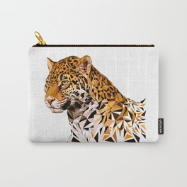 Jaguar Carry-All Pouch | Digital, Nature, Geometric, Jaguar, Cats, Graphicdesign, Felines, Animal, Beach, Costarica 