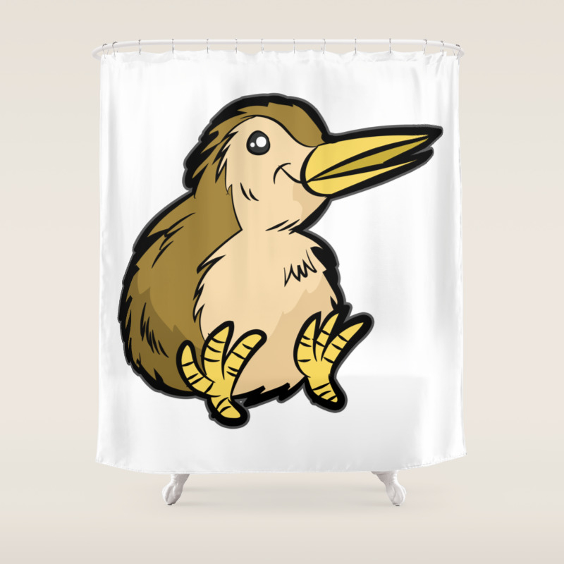 New Zealand Kiwi Australia Maori Funny Gift Shower Curtain By