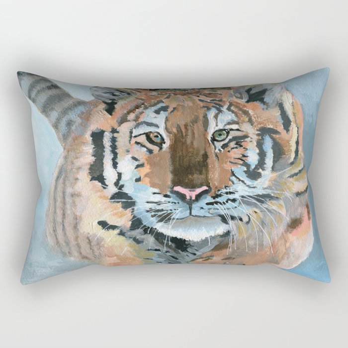 Snow tiger Rectangular Pillow