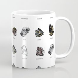 Rock collection with names Coffee Mug | Geo, Galena, Black, Gold, White, Geology, Badass, Oldschool, Geodes, Minerals 