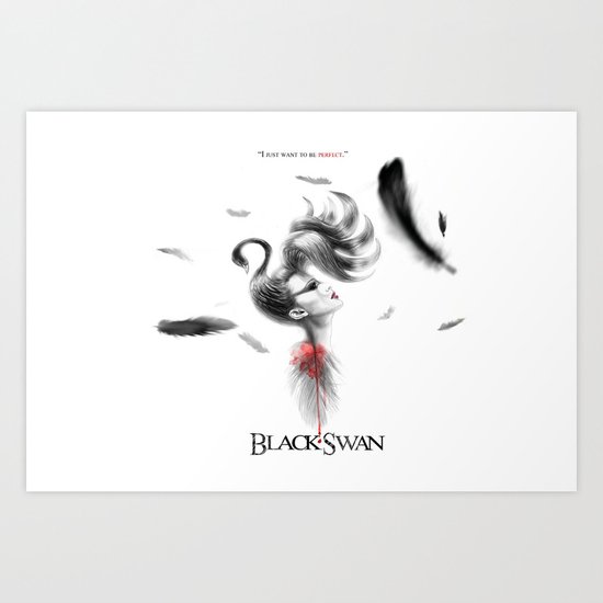 I just want to be perfect...(Black Swan)....Alternate Movie Poster. Art Print