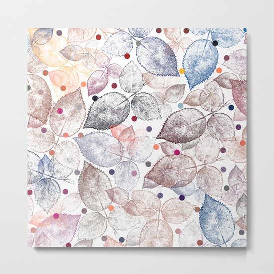 Leaf mosaic(24). Metal Print