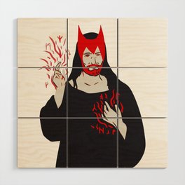 Scarlet Jesus Maximoff Christ Wood Wall Art