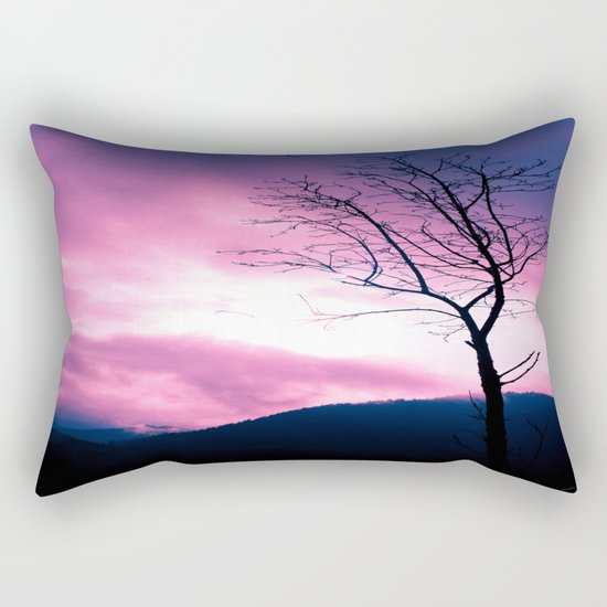 Into the Pink & Purple Sky - JUSTART © Rectangular Pillow