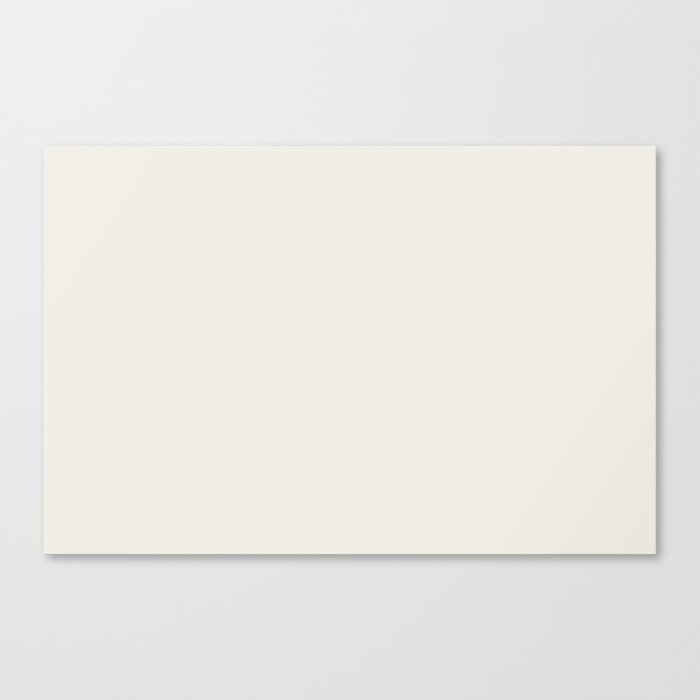 Off-White - Linen - Ivory Solid Color Parable to Pantone Coconut Milk  11-0608 Canvas Print by Simply_Solid_Colors_ Now_Over_4000_Essen