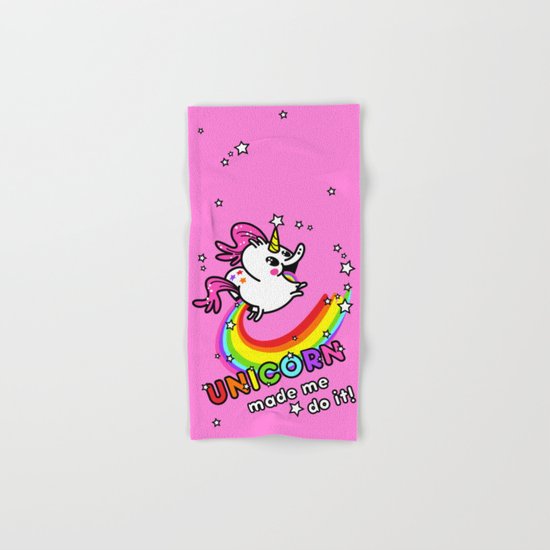 Unicorn made me do it! Hand & Bath Towel