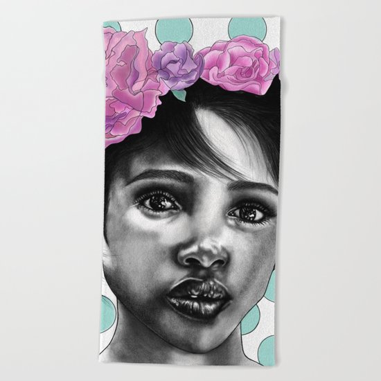 Princesse Paris Rose Beach Towel