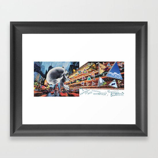 exhale art Framed Art Print