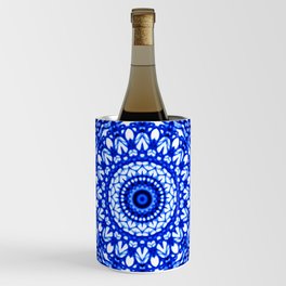 Blue Mandala Mehndi Style G403 Wine Chiller
