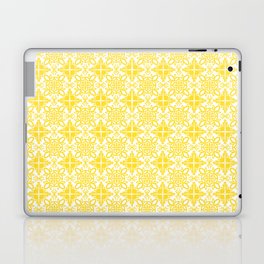 Cheerful Retro Modern Kitchen Tile Mini Pattern Yellow Laptop Skin