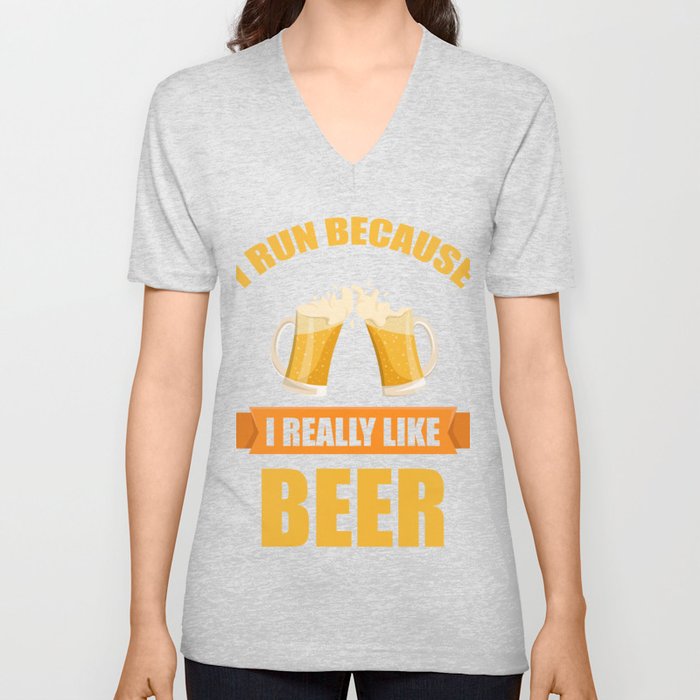 Funny Shirt For Beer Lover. Gift Ideas For Dad V Neck T Shirt
