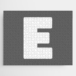 E (White & Grey Letter) Jigsaw Puzzle
