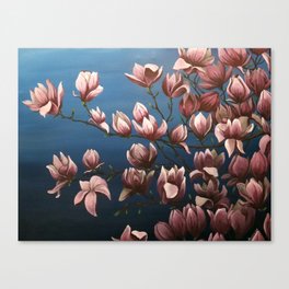 Magnolias Painting Canvas Print
