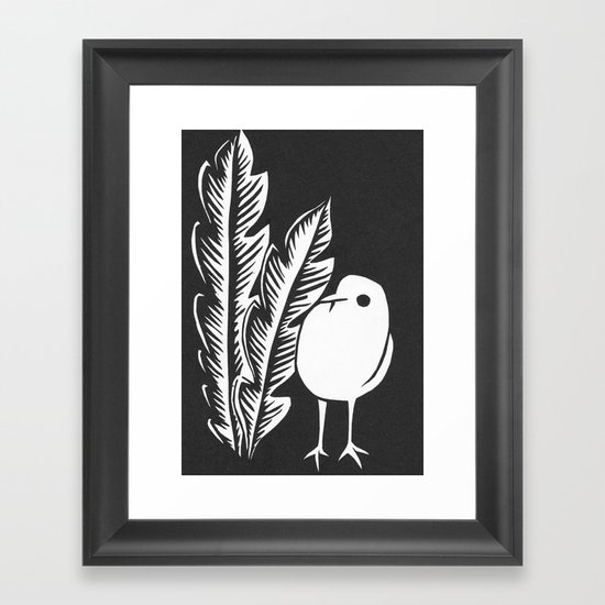 Graphic Bird Framed Art Print