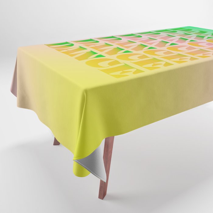 Dance in Green Tablecloth