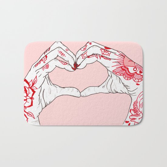 I Heart You Bath Mat