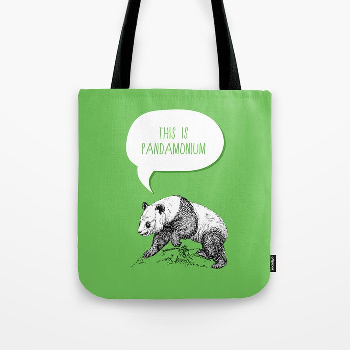 Panda Pun Tote Bag