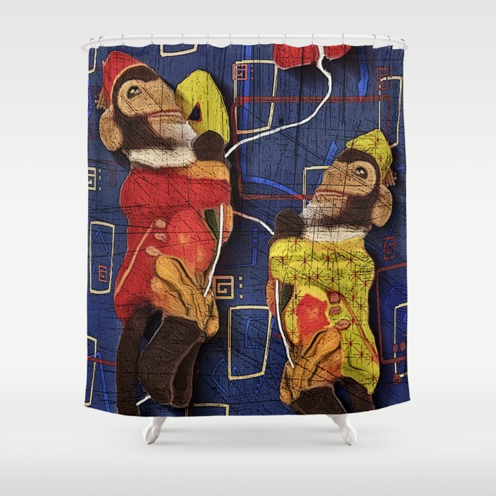 Monkey See Monkey Do Shower Curtain By Almalee Society6