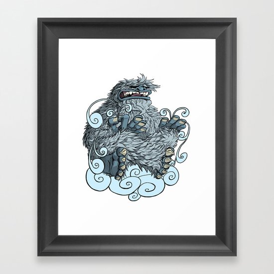 Yeti Framed Art Print