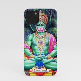 Lord Hanuman Meditating In Forest iPhone Case