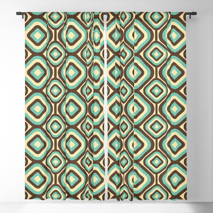 Seventies Chic - Retro 1970's Patterned Blackout Curtain