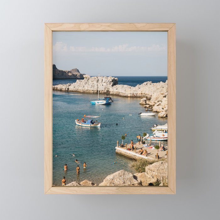 Summer in Greece Framed Mini Art Print