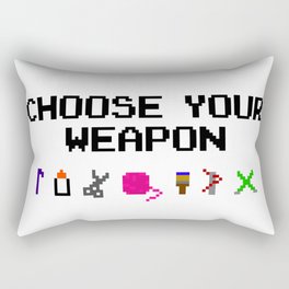 Choose Your Craft (White) Rectangular Pillow