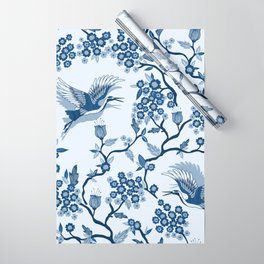 Classi Blue Chinoiserie Wrapping Paper