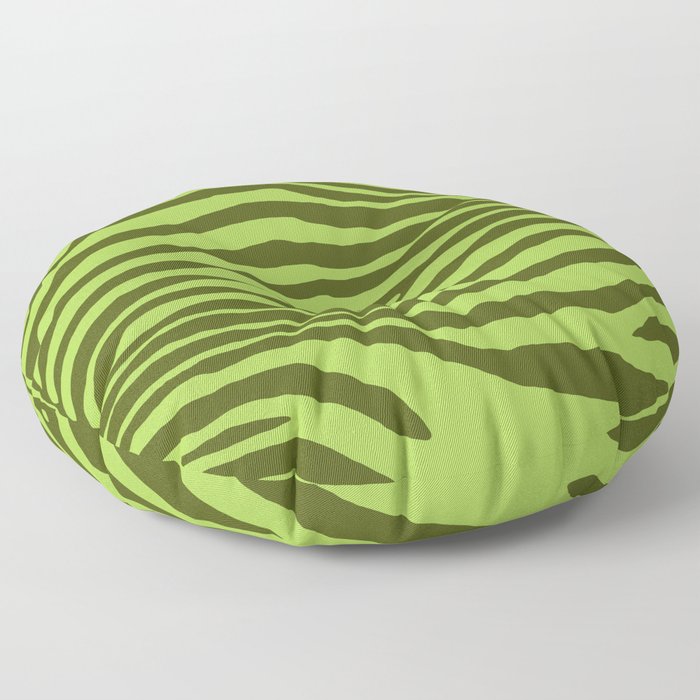 Animal Waves (Green Mood) Floor Pillow