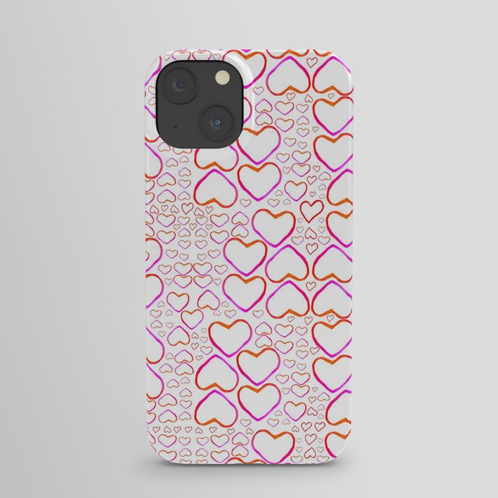 Little Pink Hearts iPhone Case