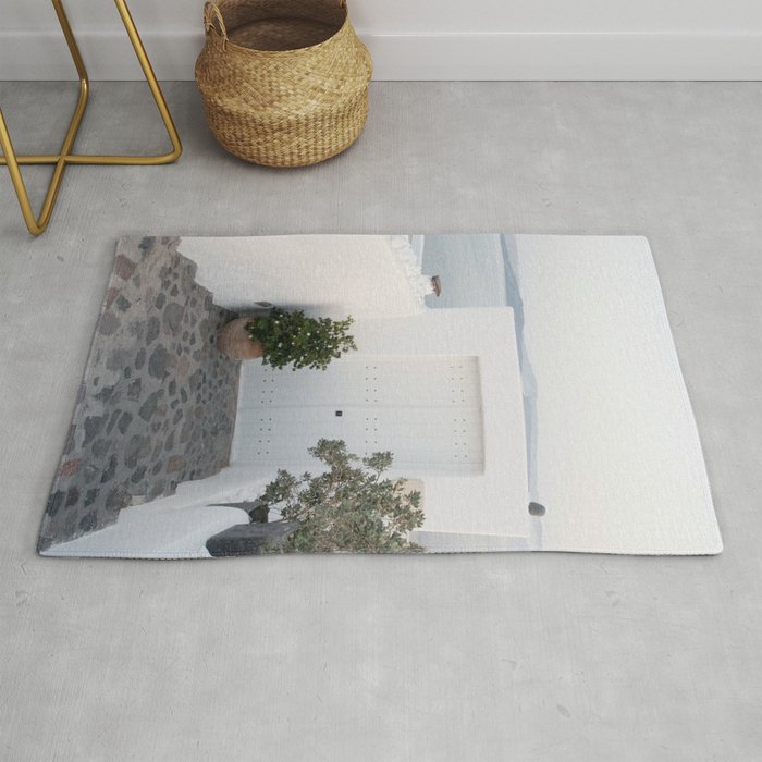 Santorini Oia Bliss #5 #wall #decor #art #society6 Rug