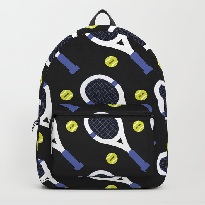 Tennis Pattern (Black/Purple) Backpack