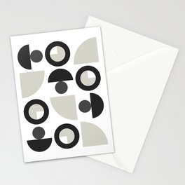 Classic geometric arch circle composition 1 Stationery Card